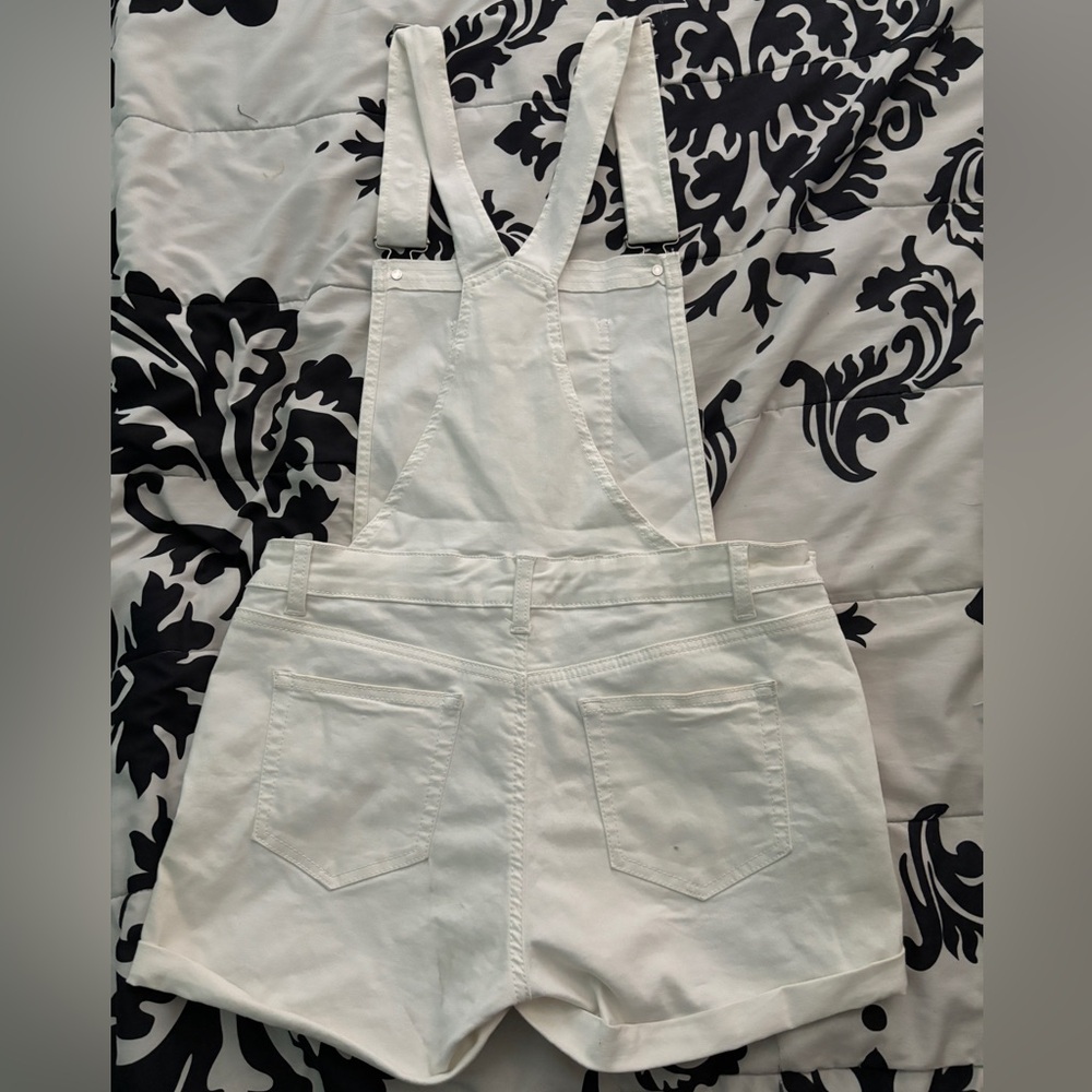 Denim White Overalls - Picture 2 of 2